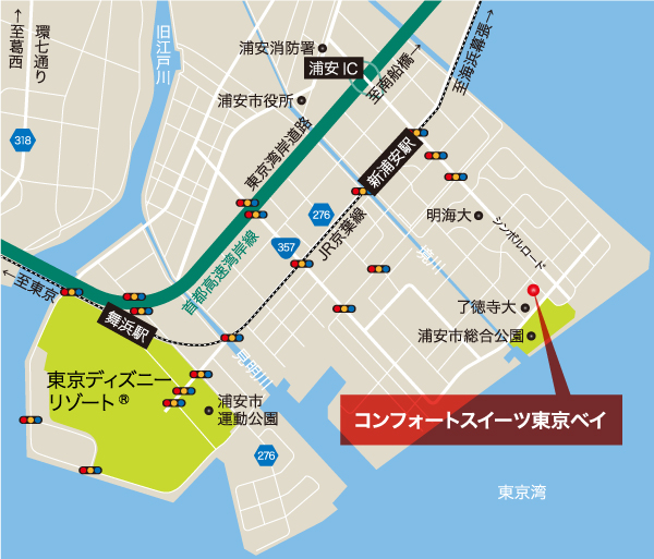 東京スイーツベイのアクセスマップマップ